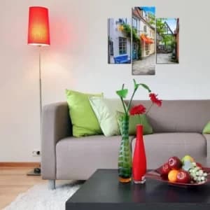 3MDF-077 Multicolor Decorative MDF Painting (3 Pieces)