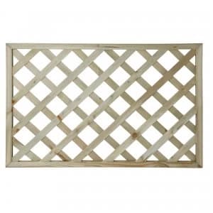 Wickes Lattice Privacy Deck Panel - Light Green 1.13m x760 x 35mm