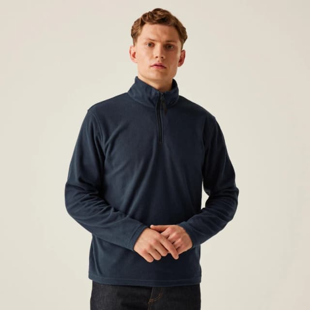 Regatta Professional Mens Micro Lightweight Half Zip Fleece Top XXL - Chest 46-48' (117-122cm) Dark Navy TRF549-54B-XXL