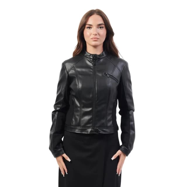 Guess Leather jacket woman Guess New Fiammetta Noir Female 2XL