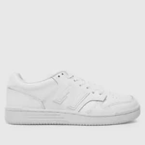 New Balance White 480 Youth Trainers