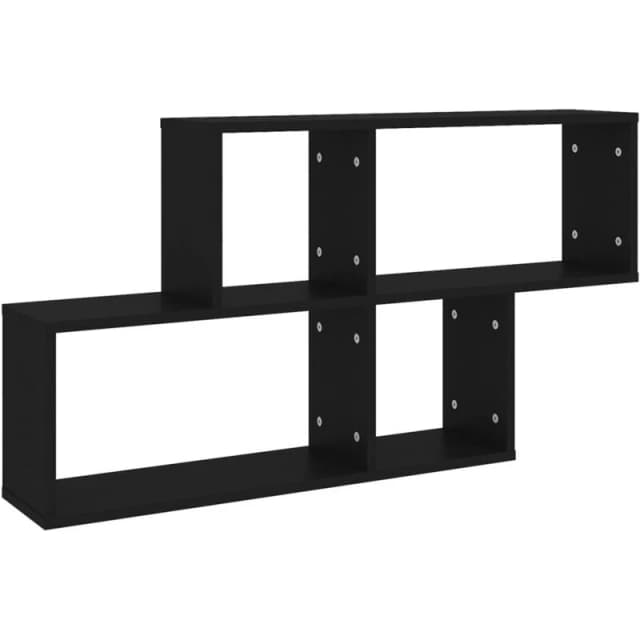 VIDAXL Vidaxl - Wall Shelf Black 100x18x53cm Engineered Wood 8720286595794