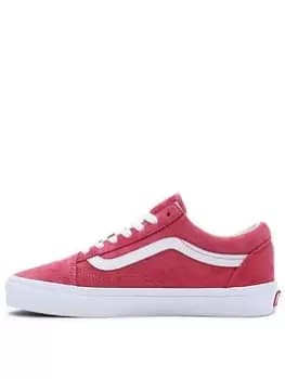 Vans Old Skool Trainers - Red, Size 3, Women