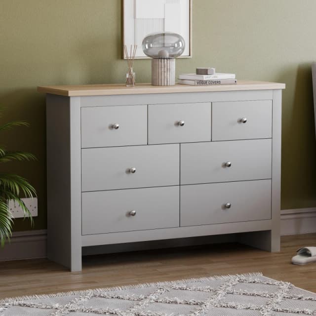 Lassic Vida Designs Arlington 4+3 Drawer Chest Grey unisex One Size