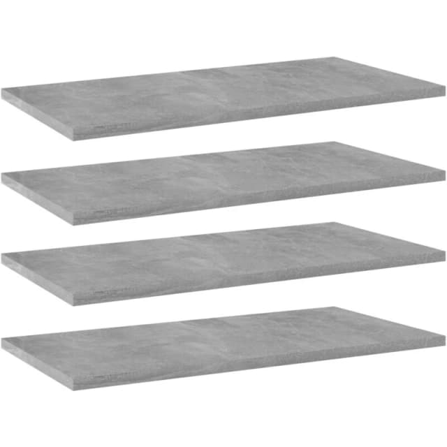 VIDAXL Vidaxl - Bookshelf Boards 4 pcs Concrete Grey 60x30x1.5cm Engineered Wood 8720286244951
