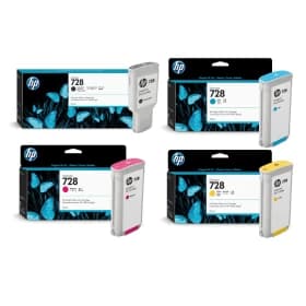 HP 728 Black & Tri Colour Ink Cartridge