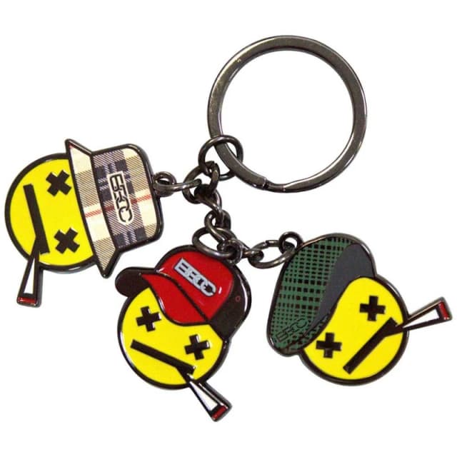 Bad Boy Chiller Crew Emoji Charms Keychain keyring Yellow unisex