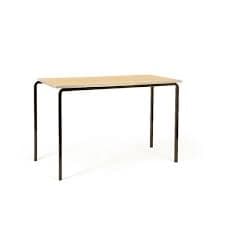 Jemini MDF Edge Beech Top Class Table With Silver Frame 1200x600x760mm