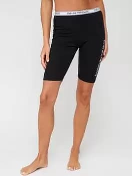 Emporio Armani Bodywear Iconic Logo Legging Short - Black, White Size XS Women