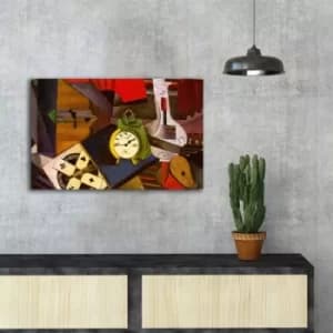 FAMOUSART-058 Multicolor Decorative Canvas Painting