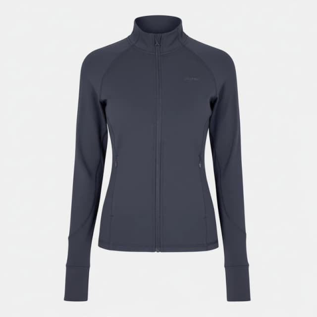 USA Pro Womens Core Fitness Long Sleeve Slim Fit Performance Training Jacket Navy female 8 (36)