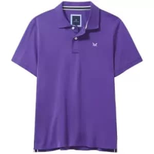 Crew Clothing Mens Classic Pique Polo Shirt Emperor Purple Medium