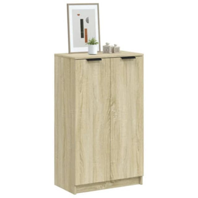 VIDAXL Shoe Cabinet Sonoma Oak 59x35x100.5cm Engineered Wood Vidaxl 8720287079743