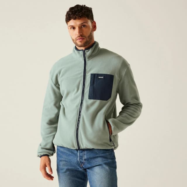 Regatta Frankie Full Zip Fleece Glacier/Navy male L