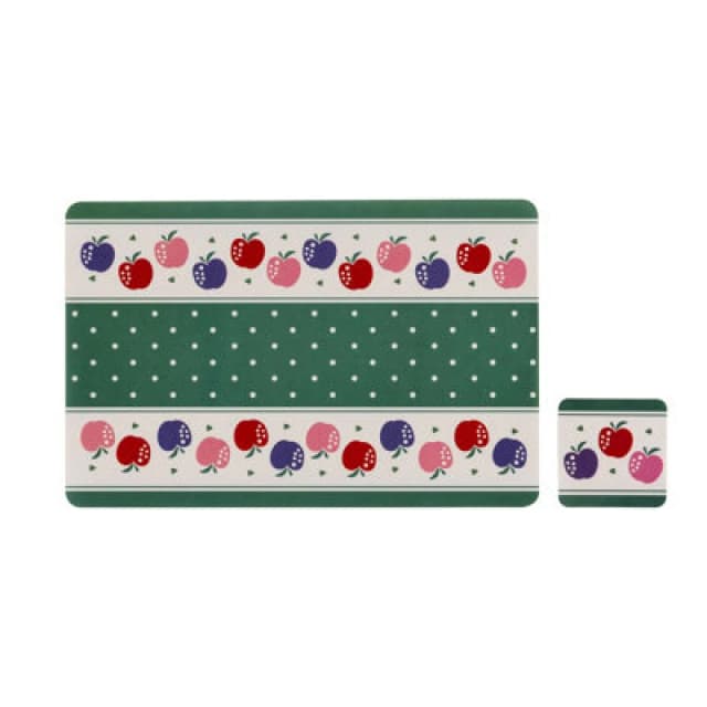 Premier Housewares Placemat & Coaster Set Set of 4 Candy Apple Placemats And Coasters Multi
