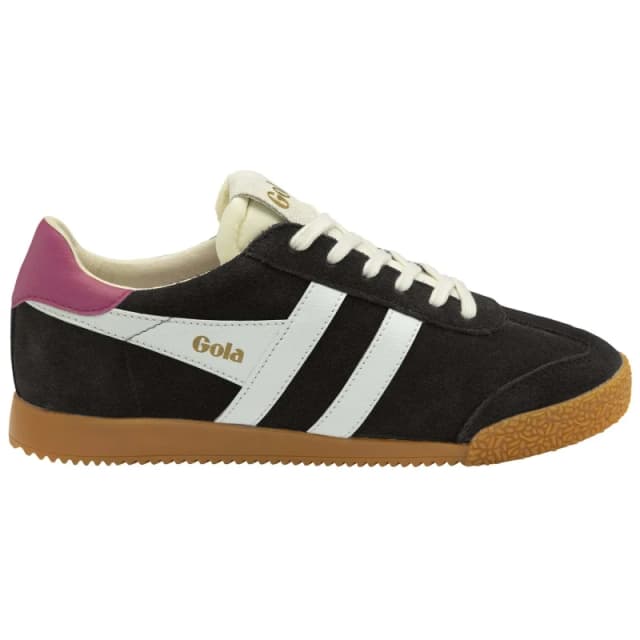 Gola Black Off White Fuchsia Elan Trainers Black Female 4 228177UK