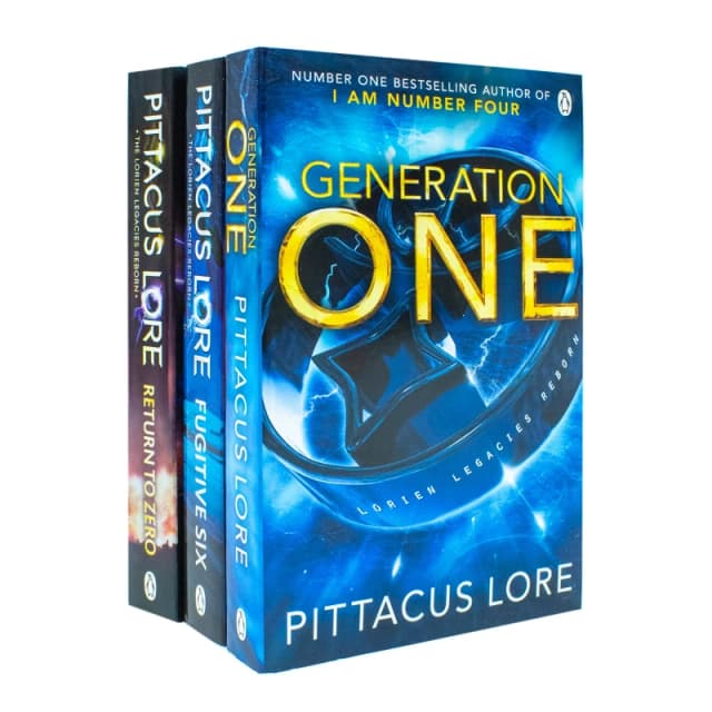Lorien Legacies Reborn 3 Book Collection By Pittacus Lore Fugitive Six, Return To Zero, Generation One Pittacus Lore Books