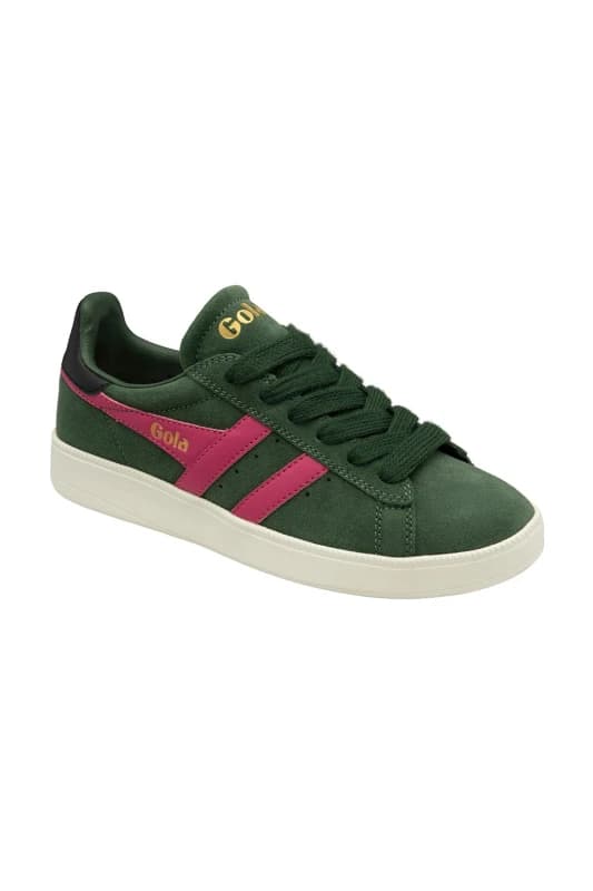 Gola Classics Womens 'Aztec' Suede Lace-Up Trainers in Green Size: 5 Green Female 5
