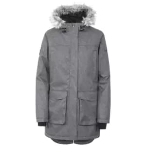Trespass Womens/Ladies Thundery Waterproof Jacket (M) (Black/Silver Grey)