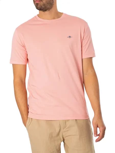 Gant Regular Shield T-Shirt Bubblegum Pink XL