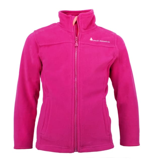 Girl's fleece jacket Peak Mountain Gacesare Rose Female 10 ans