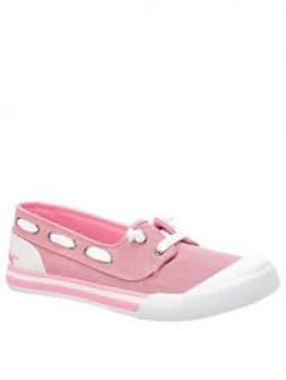 Rocket Dog Jazzin Jetty Salty Plimsoll - Pink, Size 4, Women