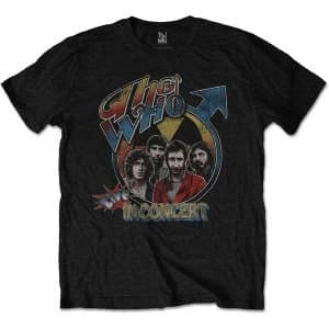 The Who - Live in Concert Unisex Large T-Shirt - Black