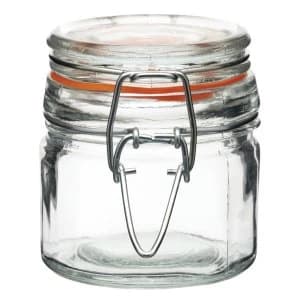 Kitchen Craft 1 x KCHMJARMINIDISP Home Made Mini Round Clip Top Jars 120ml