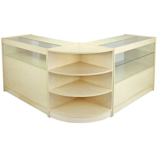 Retail Counters Shop Storage Maple Shelves Display Cabinet Showcase Glass Virgo