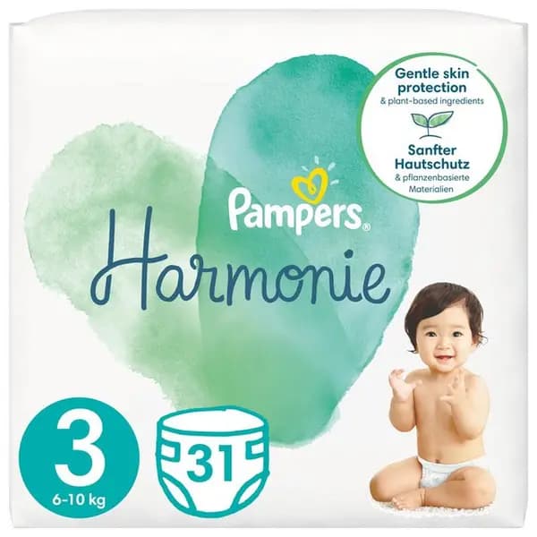 Pampers Harmonie Size 3 31 Nappies
