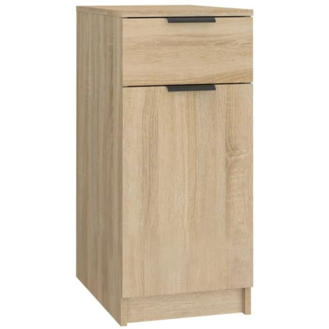 Vidaxl Desk Cabinet Sonoma Oak 33.5X50X75cm Engineered Wood, Brown 811505