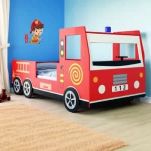 Fire Engine Kids Bed Noah 200x90cm