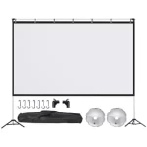 Homcom 100" 014V01WT Portable Projector Screen
