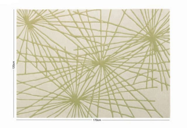 Esselle Home Aura Starburst Natural / Sage Green 120 X 170Cm Rug