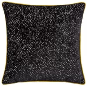 Estelle Spotted Cushion Black/Gold / 45 x 45cm / Cover Only