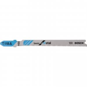 Bosch T118 A Metal Cutting Jigsaw Blades Pack of 3
