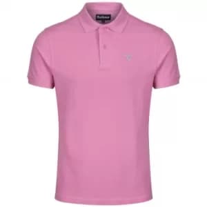 Barbour Mens Sports Polo Mauve Small