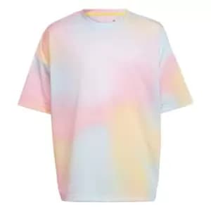 adidas ARKD3 Allover Print T-Shirt Kids - Beam Pink / Almost Yellow / Al