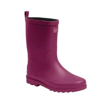 Regatta Fairweather Cosy Junior Wellies - Red