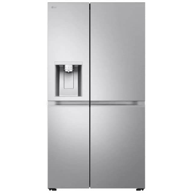 LG NatureFRESH 628 Litre Side-by-Side American Fridge Freezer - Brushed Steel GSLE81BSBC Stainless steel