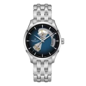 Hamilton Jazzmaster Open Heart Automatic Blue Dial Stainless Steel Bracelet Mens Watch H32675140