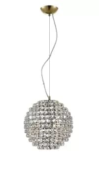 Nord 4 Light Crystal Gold Pendant Ceiling Light
