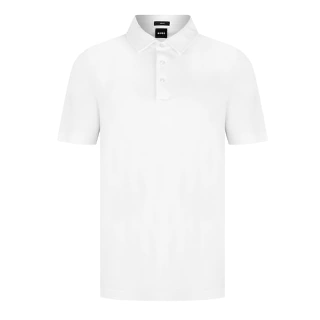 Boss Mens Black Palosh 30 Slim Fit Polo Shirt White 100 male Small