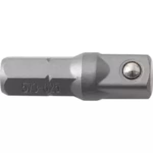 1/4" Hex to 1/4" Square DR Socket Adapter x 50mm