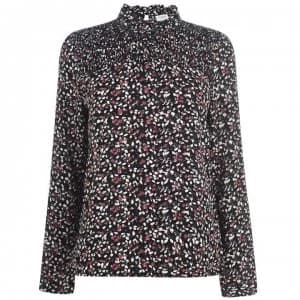 JDY Nikky AOP Blouse - Black