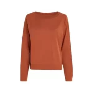 Calvin Klein L/S Curve Neck - Orange