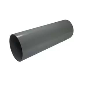 Floplast Ring Seal Soil Grey Plain Soil Pipe, (Dia)110mm (L)3000mm