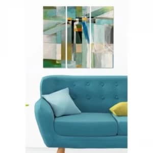 MDF88601464 Multicolor Decorative MDF Painting (3 Pieces)