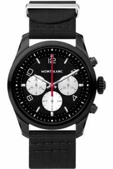 Mont Blanc - Mont Blanc Summit 2 Stainless Steel Black And Nylon - Smartwatches - Black