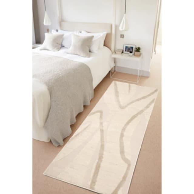 Homemaker Ava Wave 80X200Cm Rug, Cream AVAWAVE80200